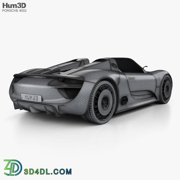 Hum3D Porsche 918 spyder 2011