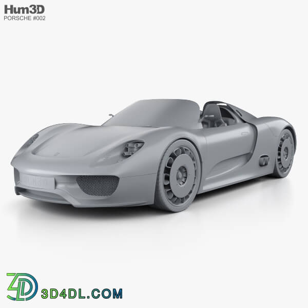 Hum3D Porsche 918 spyder 2011