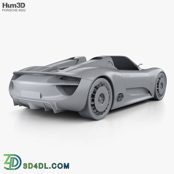 Hum3D Porsche 918 spyder 2011