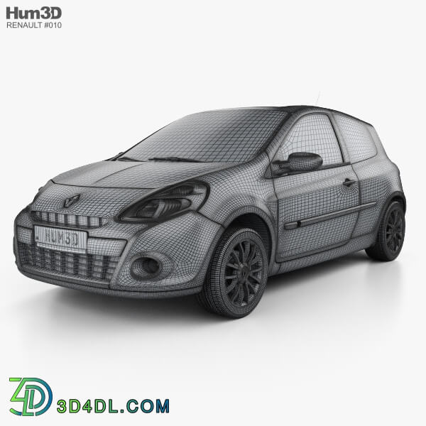 Hum3D Renault Clio 3 door 2010