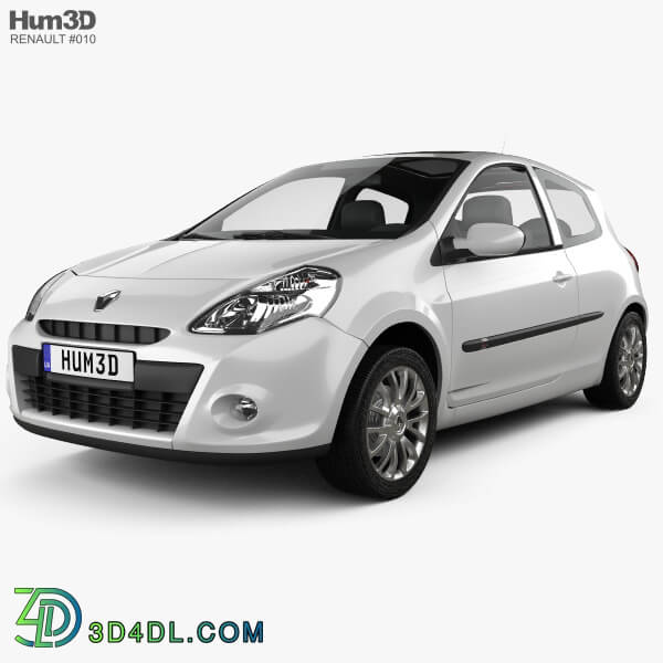 Hum3D Renault Clio 3 door 2010