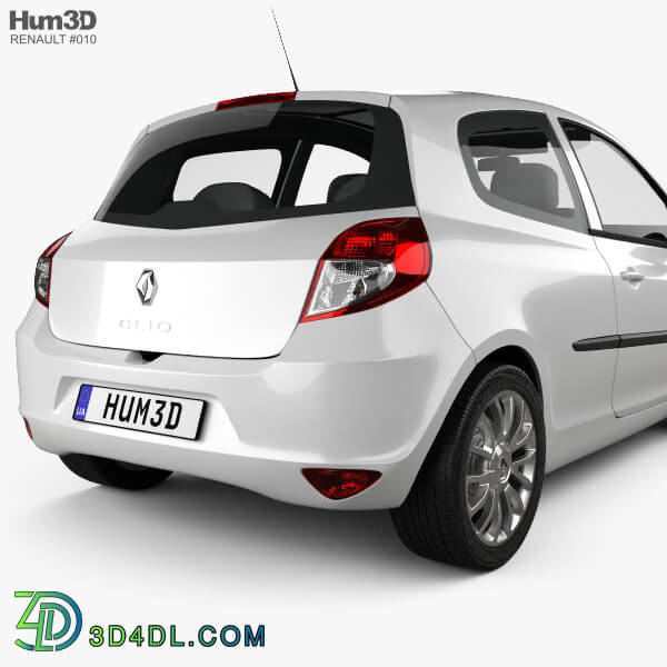 Hum3D Renault Clio 3 door 2010