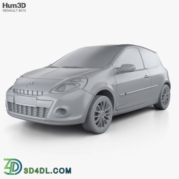 Hum3D Renault Clio 3 door 2010