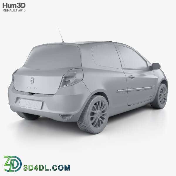 Hum3D Renault Clio 3 door 2010