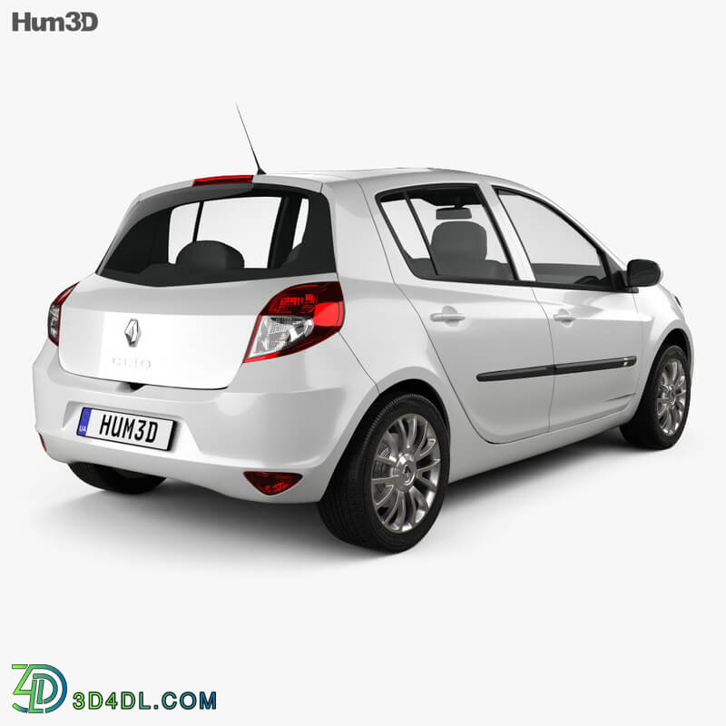 Hum3D Renault Clio 5 door 2010