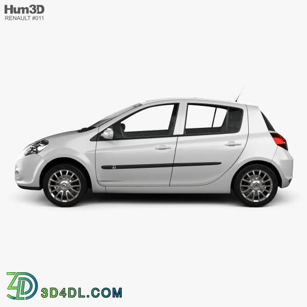 Hum3D Renault Clio 5 door 2010