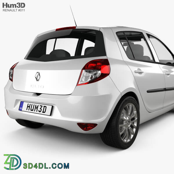 Hum3D Renault Clio 5 door 2010