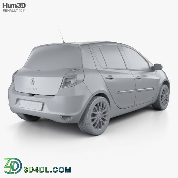 Hum3D Renault Clio 5 door 2010