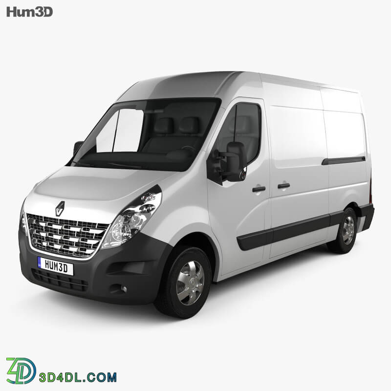 Hum3D Renault Master Panel Van 2010