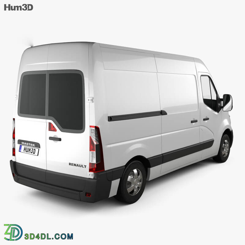 Hum3D Renault Master Panel Van 2010