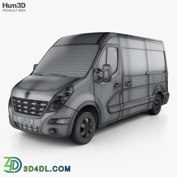 Hum3D Renault Master Panel Van 2010