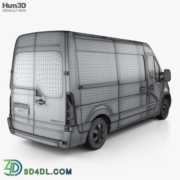 Hum3D Renault Master Panel Van 2010