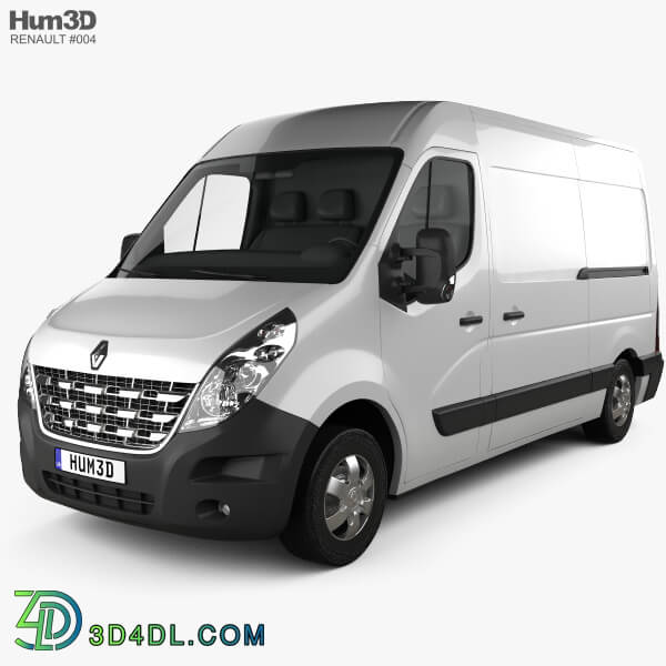 Hum3D Renault Master Panel Van 2010