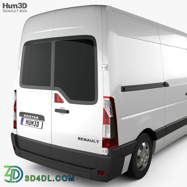 Hum3D Renault Master Panel Van 2010