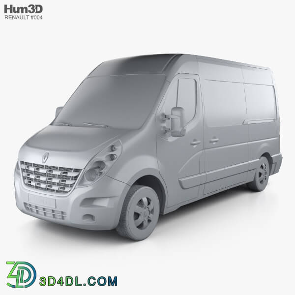 Hum3D Renault Master Panel Van 2010