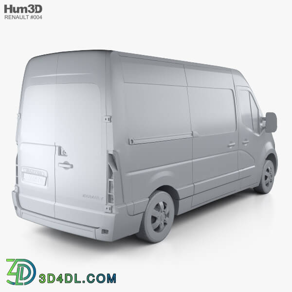 Hum3D Renault Master Panel Van 2010