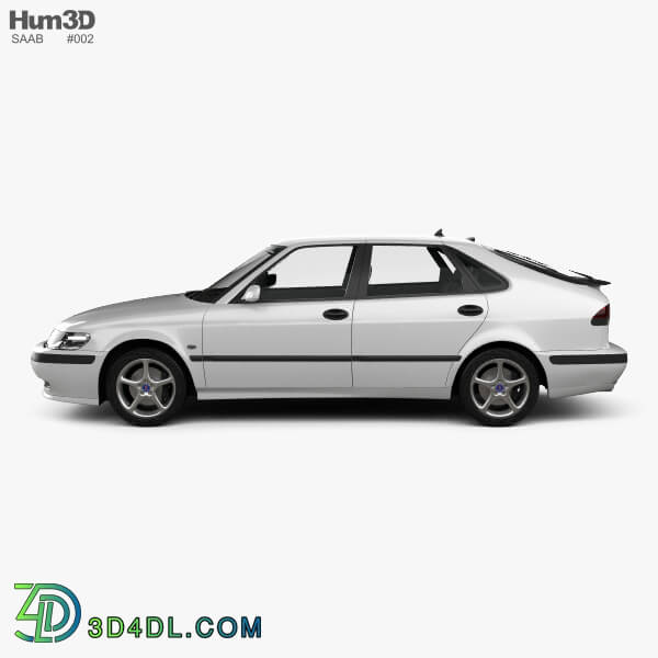 Hum3D Saab 9 3 Hatchback 5 door 2001