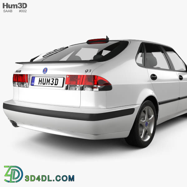 Hum3D Saab 9 3 Hatchback 5 door 2001