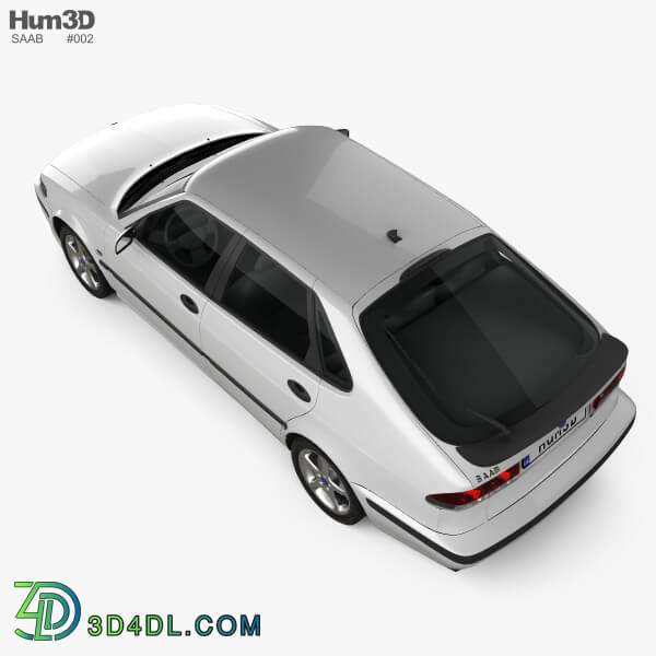 Hum3D Saab 9 3 Hatchback 5 door 2001