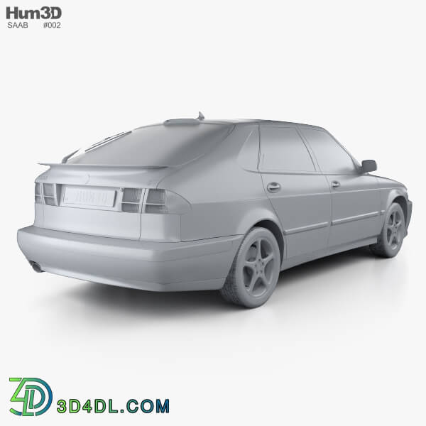 Hum3D Saab 9 3 Hatchback 5 door 2001