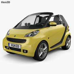 Hum3D Smart Fortwo 2011 Convertible Open Top 