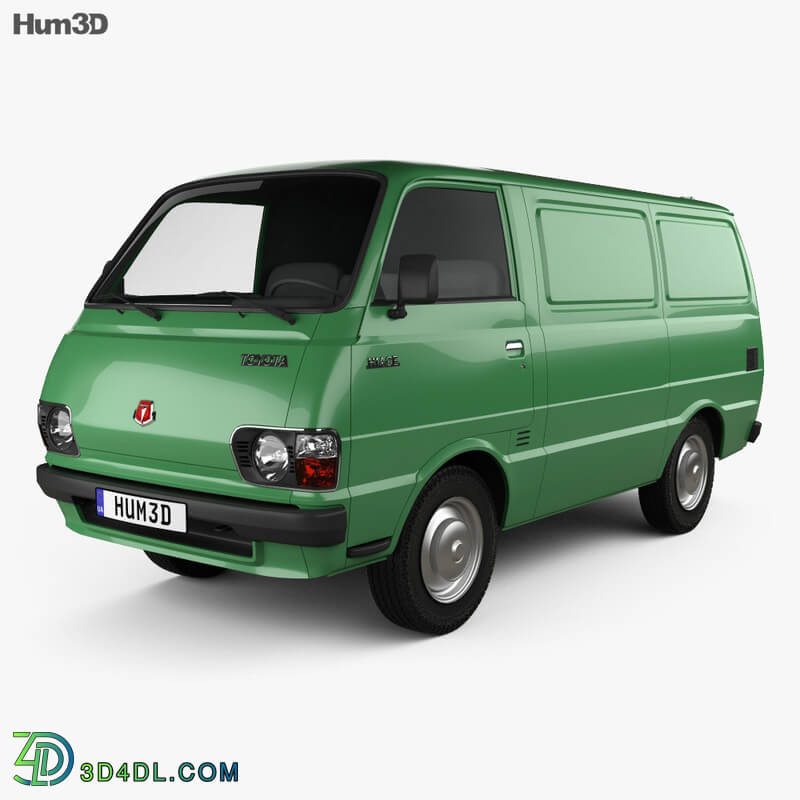 Hum3D Toyota Hiace Panel Van 1977