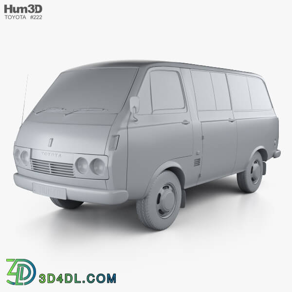 Hum3D Toyota Hiace Passenger Van 1967
