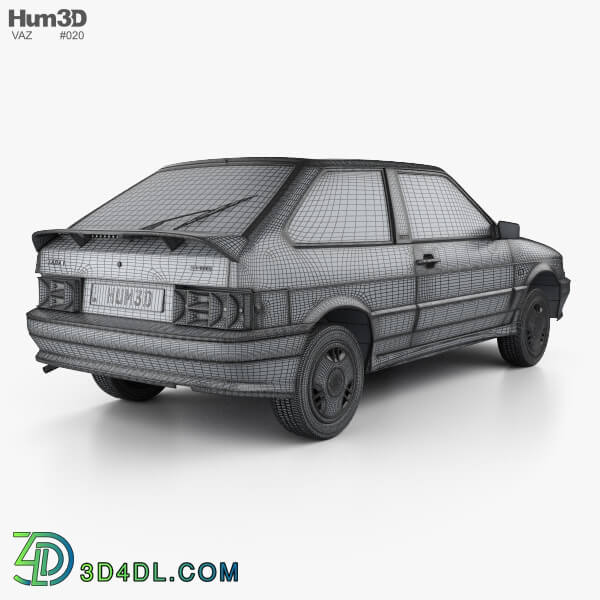 Hum3D VAZ Lada Samara (2113) hatchback 3 door 1997