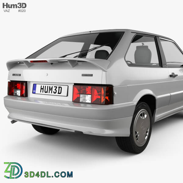 Hum3D VAZ Lada Samara (2113) hatchback 3 door 1997