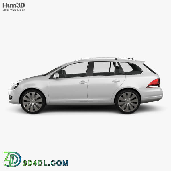 Hum3D VolksWagen Golf Variant 2010