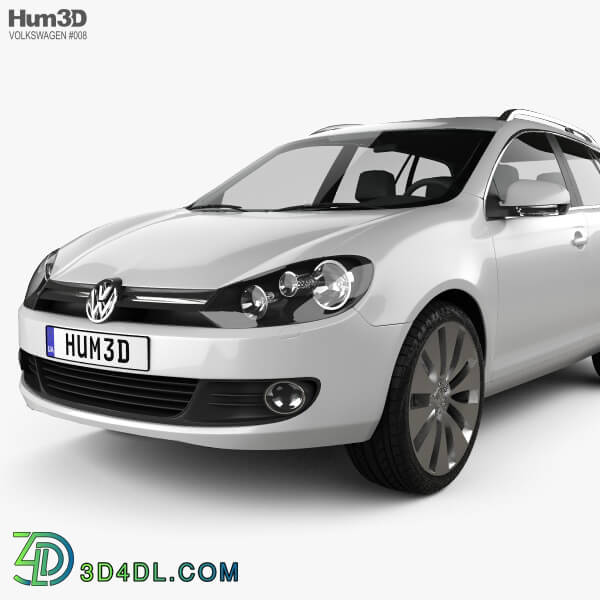 Hum3D VolksWagen Golf Variant 2010