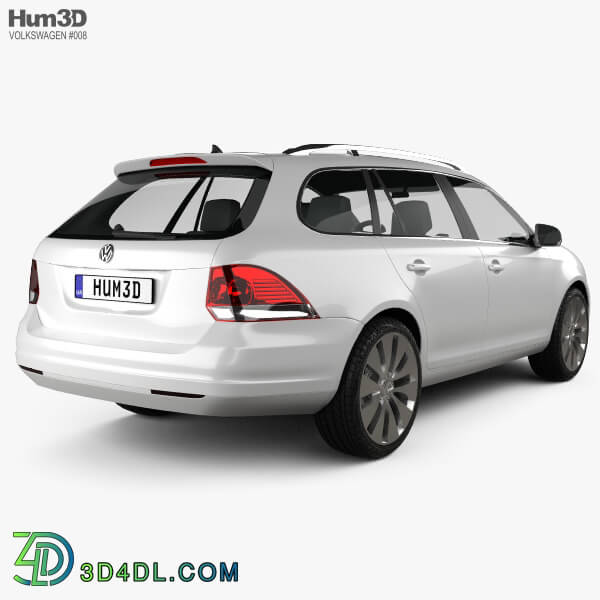 Hum3D VolksWagen Golf Variant 2010