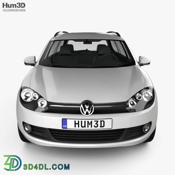 Hum3D VolksWagen Golf Variant 2010