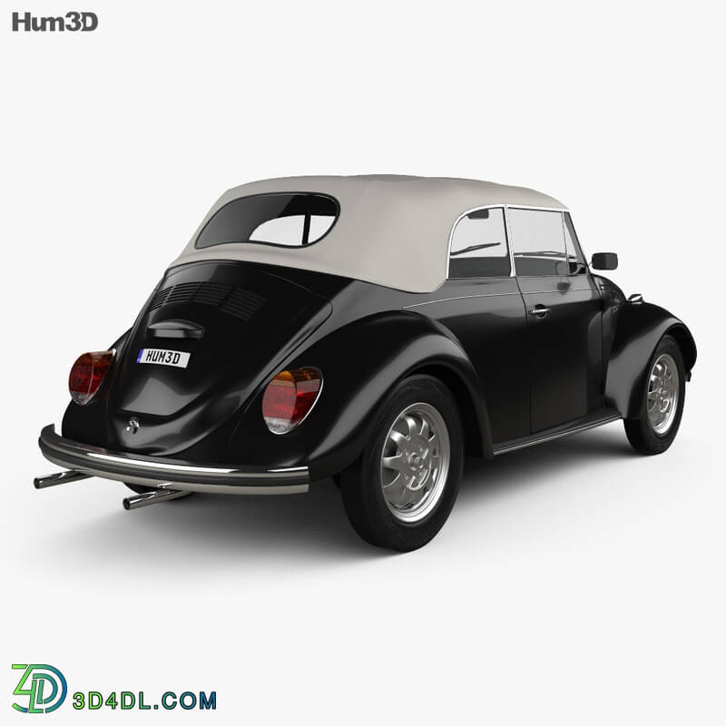 Hum3D Volkswagen Beetle convertible 1975