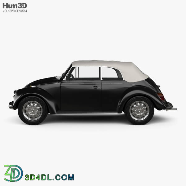 Hum3D Volkswagen Beetle convertible 1975