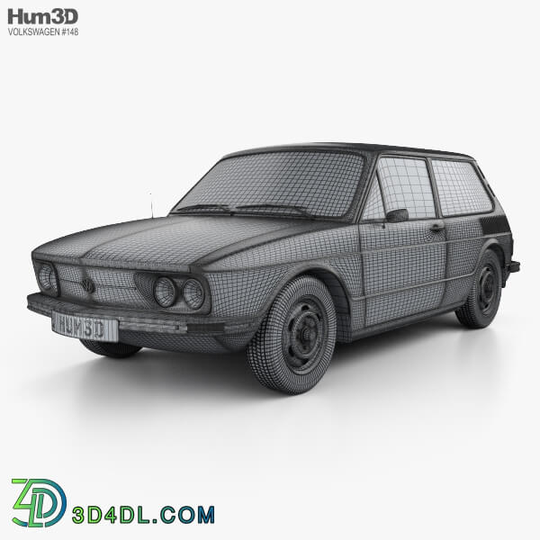 Hum3D Volkswagen Brasilia 1973