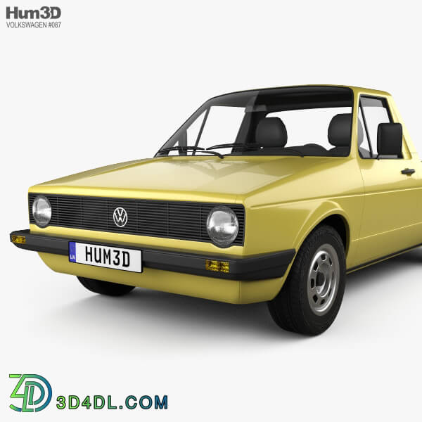 Hum3D Volkswagen Caddy (Type 14) 1982