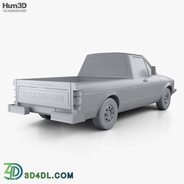 Hum3D Volkswagen Caddy (Type 14) 1982