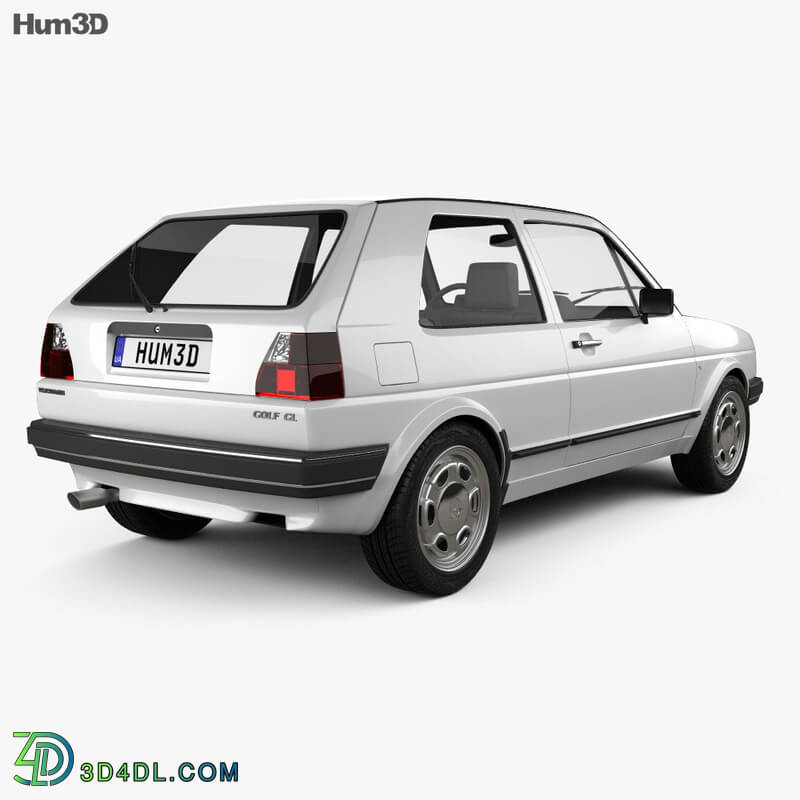 Hum3D Volkswagen Golf Mk2 3 door 1983