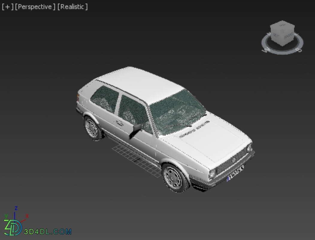 Hum3D Volkswagen Golf Mk2 3 door 1983