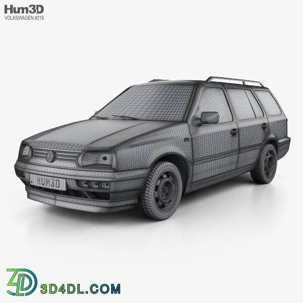 Hum3D Volkswagen Golf Variant 1993