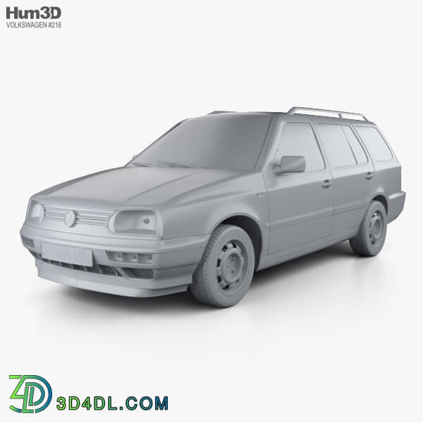 Hum3D Volkswagen Golf Variant 1993