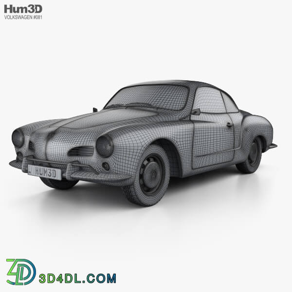 Hum3D Volkswagen Karmann Ghia 1955