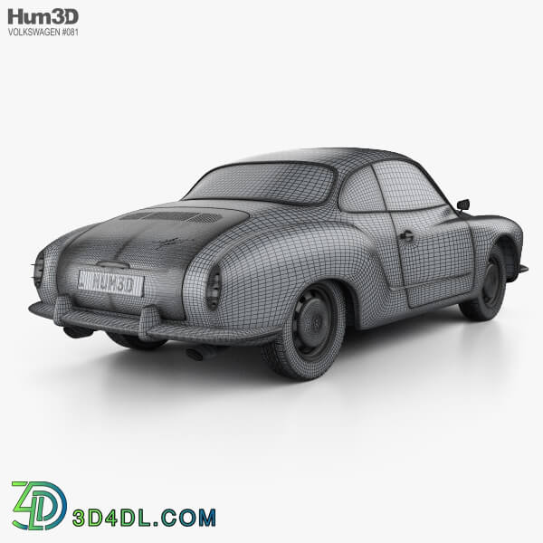 Hum3D Volkswagen Karmann Ghia 1955