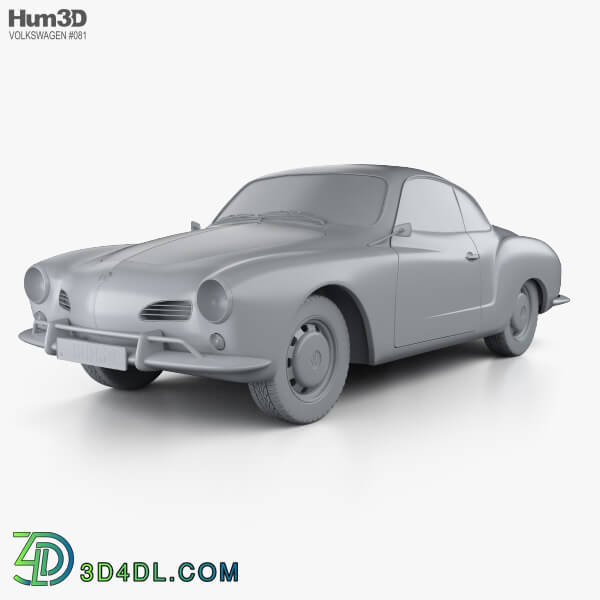 Hum3D Volkswagen Karmann Ghia 1955