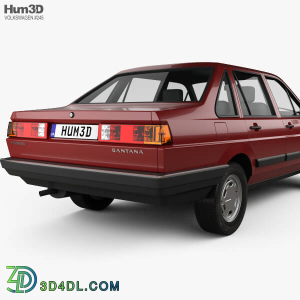 Hum3D Volkswagen Santana CN spec 1985