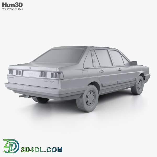 Hum3D Volkswagen Santana CN spec 1985