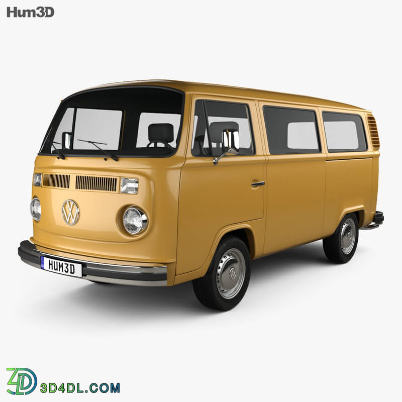 Hum3D Volkswagen Transporter (T2) Passenger Van 1972