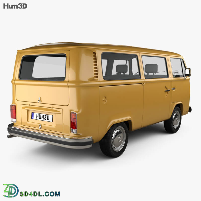 Hum3D Volkswagen Transporter (T2) Passenger Van 1972