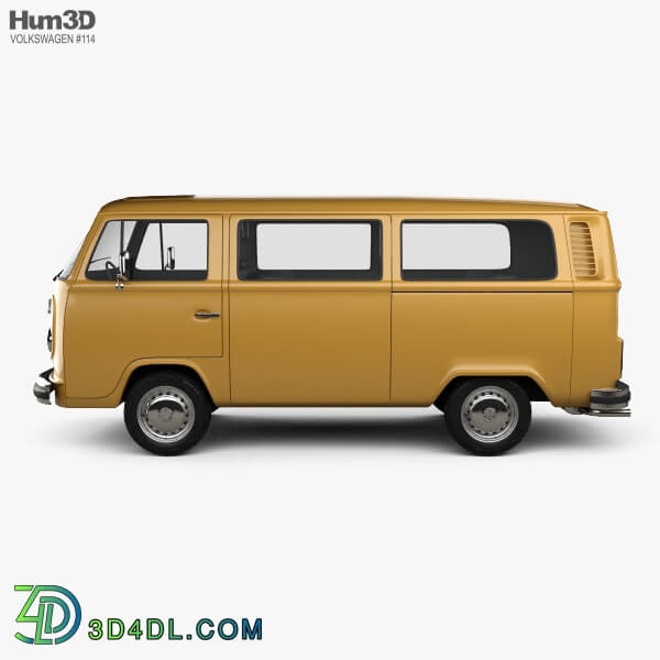 Hum3D Volkswagen Transporter (T2) Passenger Van 1972